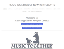 Tablet Screenshot of musictogethernewport.com